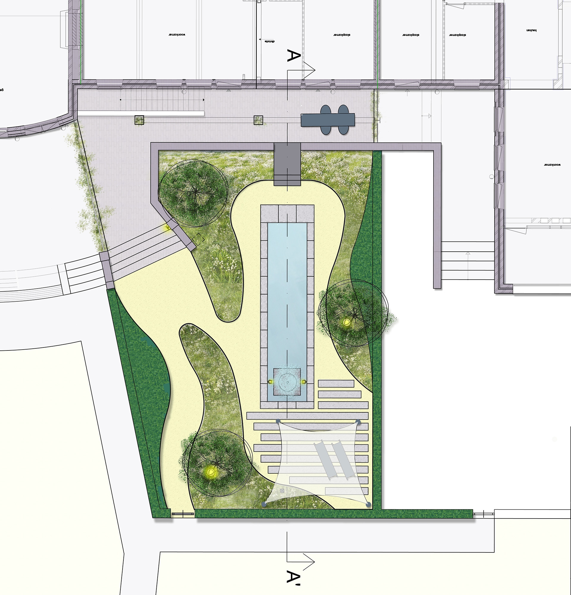 Tuin Klokkenberg - plankaart