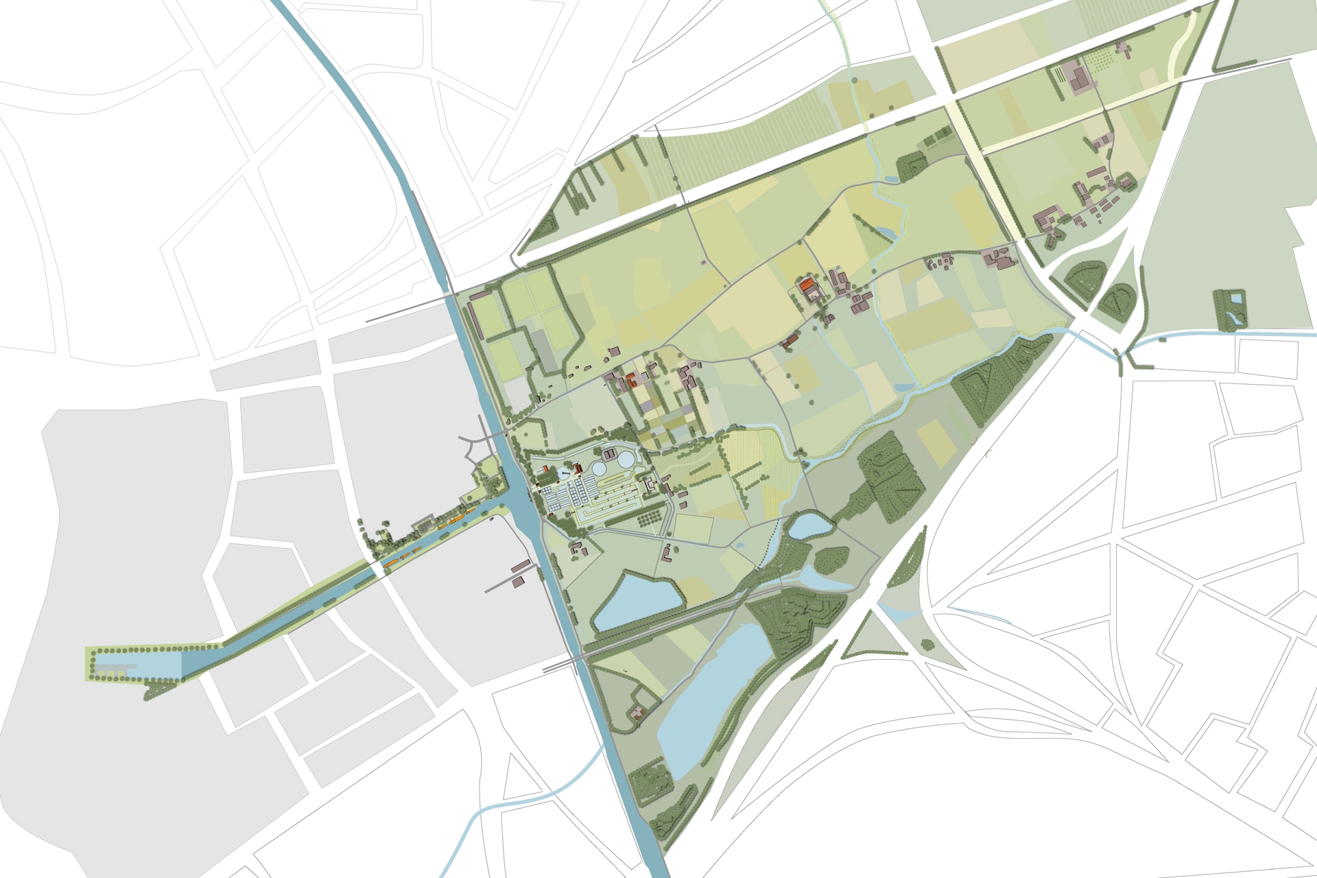Moerenburg plankaart omgeving