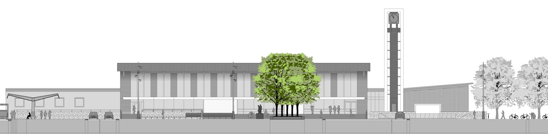 Stationsplein Venlo doorsnede 1