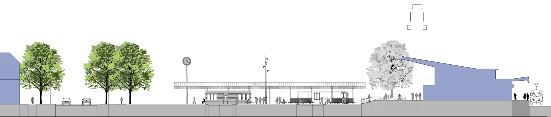 Stationsplein Venlo doorsnede 2