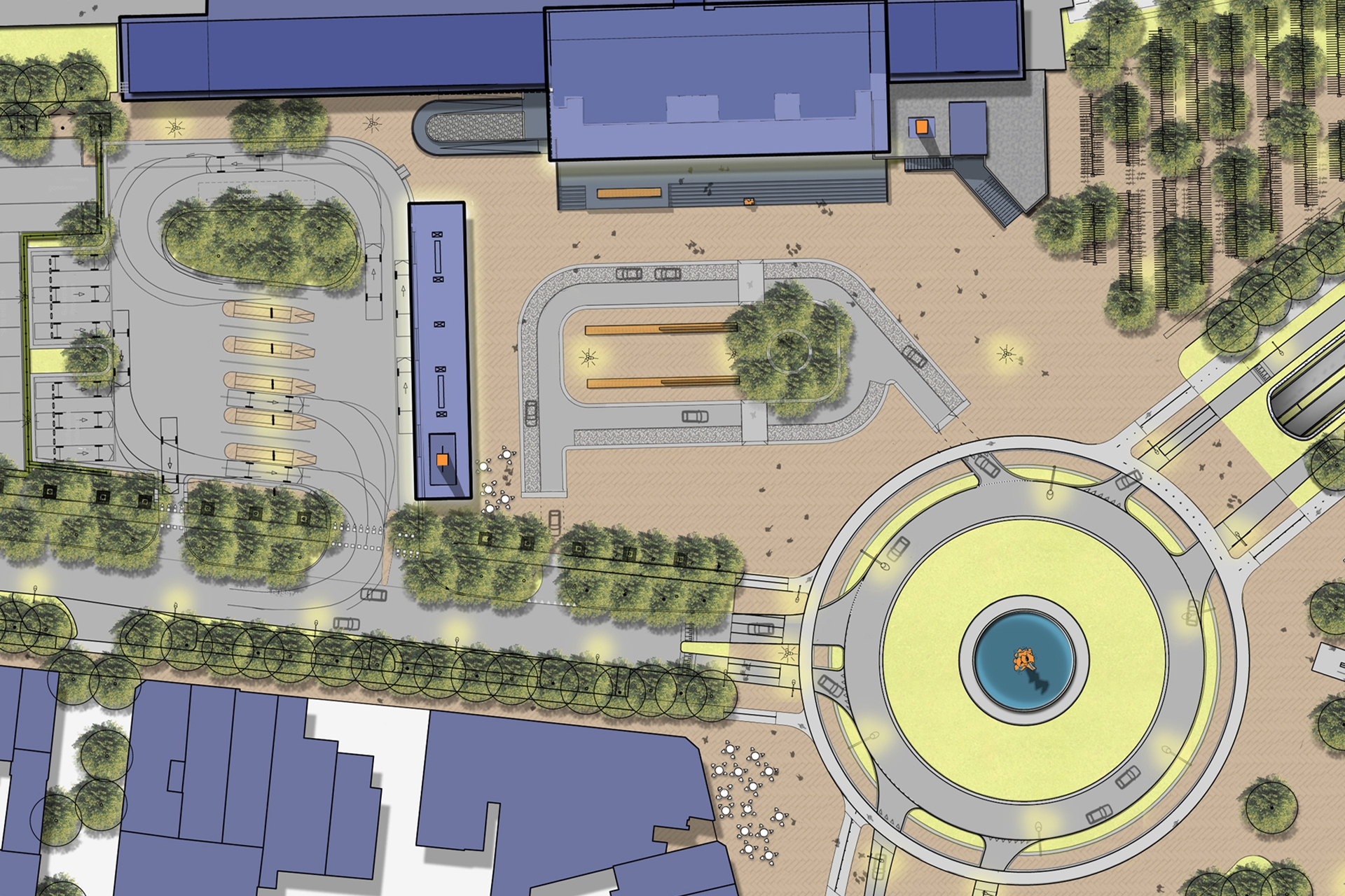 Stationsplein Venlo plankaart zoom