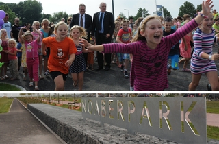 Noaberpark geopend in woonwijk de Graafschap te Biddinghuizen