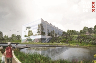 Selectiecommissie Floriade 2022 op grote hoogte in Amsterdam