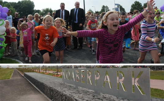 Noaberpark geopend in woonwijk de Graafschap te Biddinghuizen