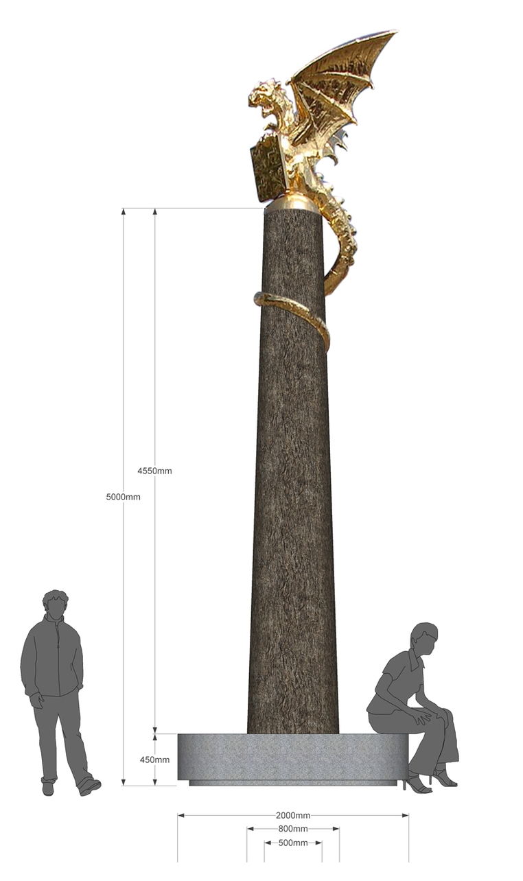 ontwerptekening Bosche Draak