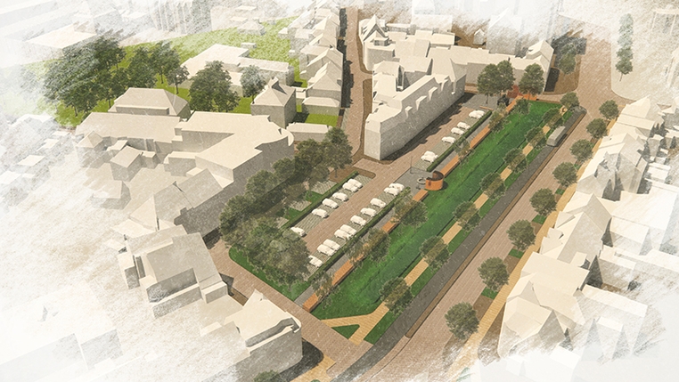Wilhelminaplein: Erfgoed in het groen