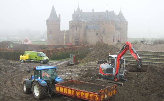 Theaterbastion Muiderslot in uitvoering