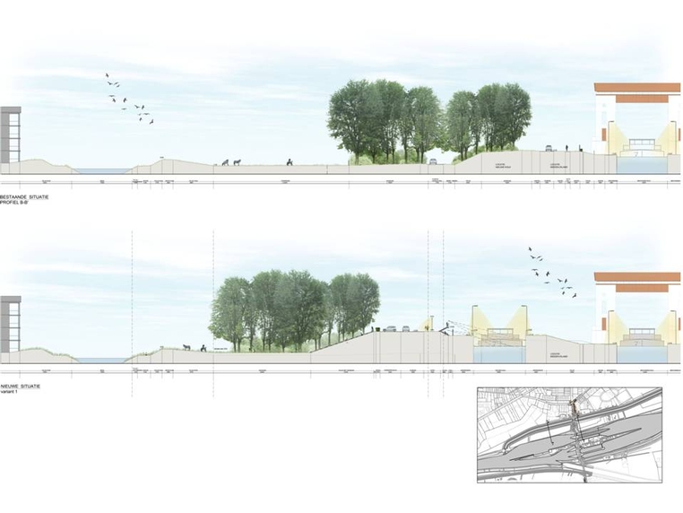 Landschappelijke inpassing Sluis Eefde